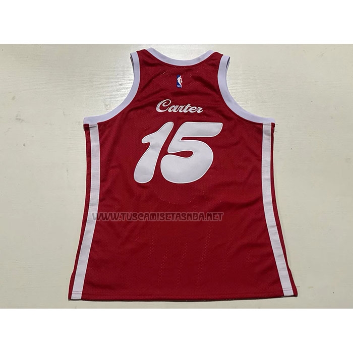 Camiseta Vince Carter NO 15 Memphis Grizzlies Mitchell & Ness 2015-16 Rojo
